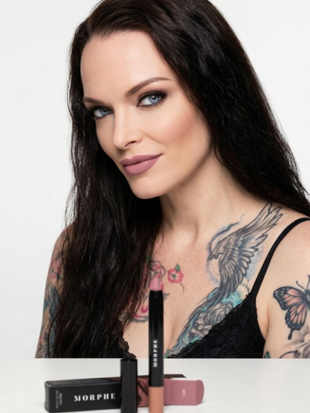 Morphe ✦ ROFL Lip Crayon ✦ Creamy Shine Berry‑Mauve Formula Long‑Wear 1.4g NWT